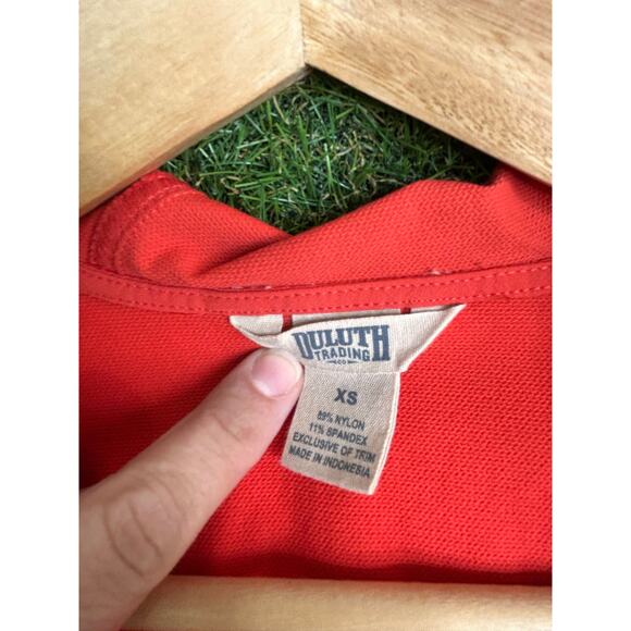 Duluth Trading Co. Flexpedition Jacket Red Weather Resistant Hooded Size XS - Picture 5 of 9